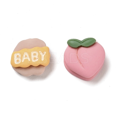 Opaque Resin Cabochons X1-RESI-E052-02-1