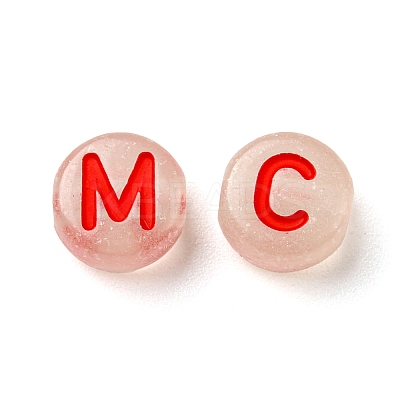 Transparent Luminous Acrylic Beads OACR-I006-04B-1