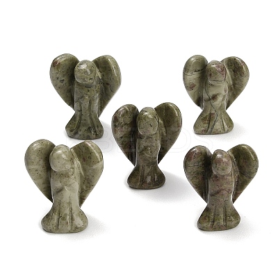 Natural Unakite Gemstone Carved Angle Figurines GG-CBA8396-A13-1