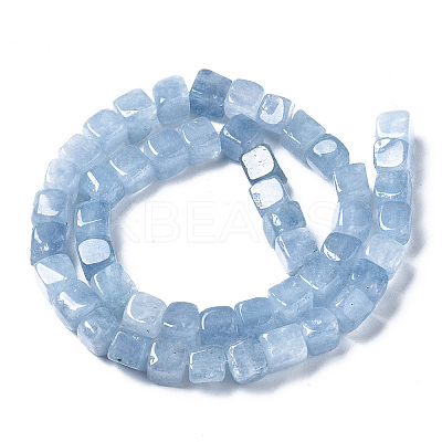 Dyed Natural White Jade Beads Strands G-S364-083A-03-1