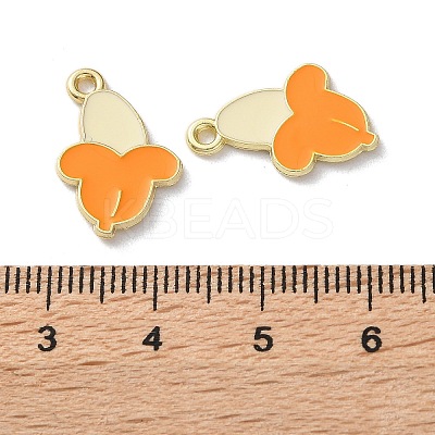 Fruit Alloy Enamel Charms PALLOY-S058-01LG-18-1