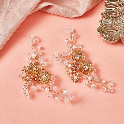 1 Pair Iron Rhinestone Shoe Decorations DIY-NB0007-83-1