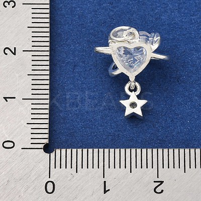Brass Cubic Zirconium Pendants KK-D378-10S-1