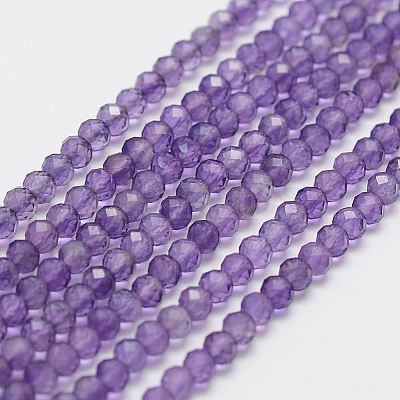 Natural Amethyst Bead Strands X-G-P271-3mm-09-1