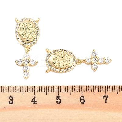 Brass Pave Cubic Zirconia Pendants KK-U009-09E-G-1