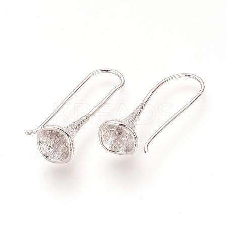 Brass Earring Hooks KK-Q669-65P-1