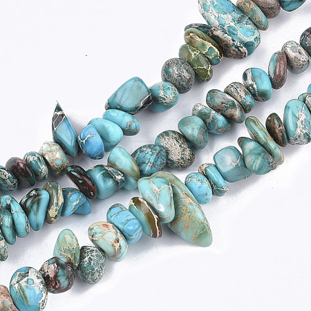 Natural Imperial Jasper Beads Strands G-S355-08-1