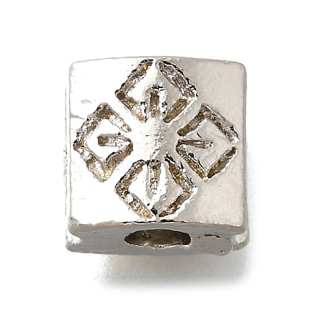 Square Brass Beads KK-D295-19P-1