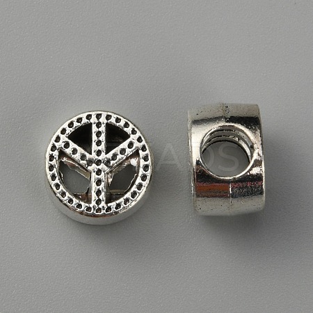 Zinc Alloy European Beads FIND-WH0112-87AS-1