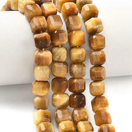 Natural Gold Tiger Eye Beads Strands G-C267-A11-1