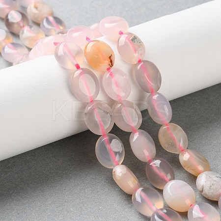 Natural Cherry Blossom Agate Beads Strands G-M420-D16-01-1
