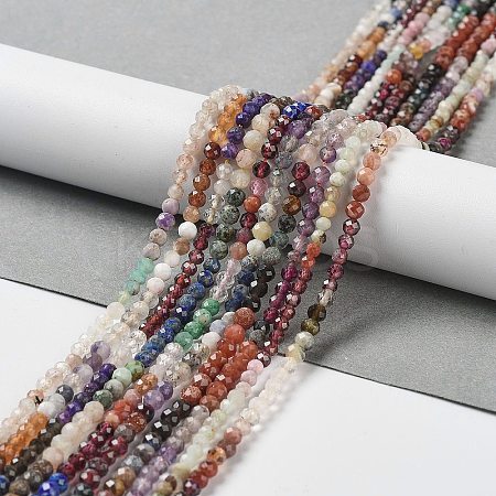 Natural Mixed Gemstone Beads Strands G-D080-A01-02-1