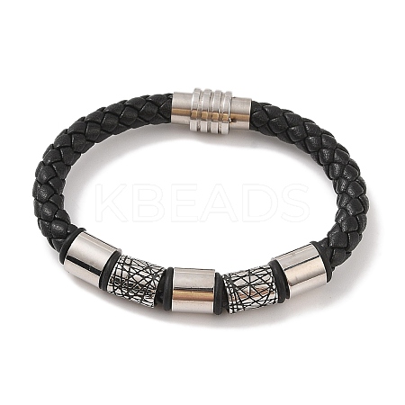 Braided Microfiber Leather Cord Bracelets BJEW-B096-18B-1