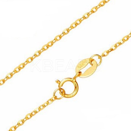 Brass Cross Chains Necklaces NJEW-BB62030-A-1