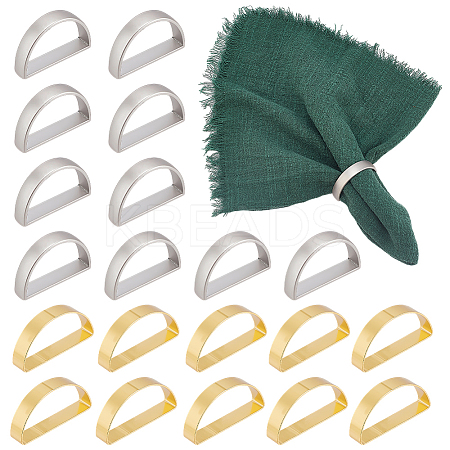 20Pcs 2 Colors Alloy Napkin Ring AJEW-PH0012-16-1