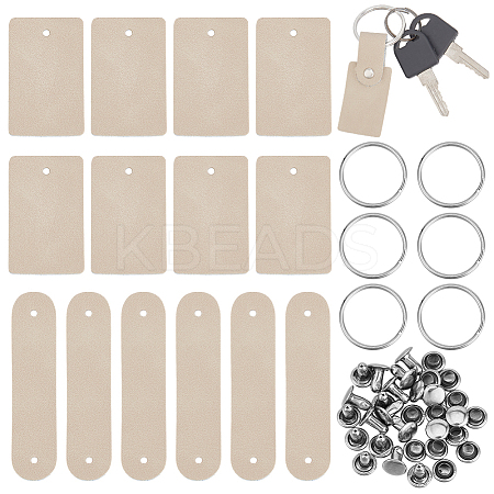 DIY Leather Keychain Making Kits DIY-OC0013-50B-1