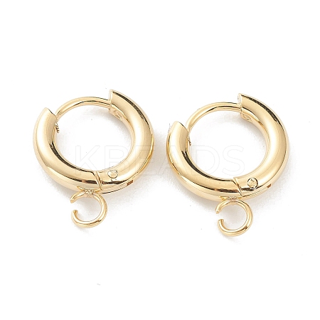 201 Stainless Steel Huggie Hoop Earring Findings LS-X-STAS-P283-01A-G-1