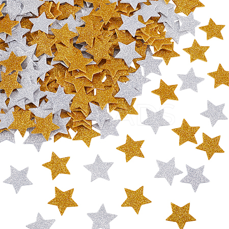 360Pcs 2 Colors EVA Glitter Powder Stickers DIY-SP0001-83-1