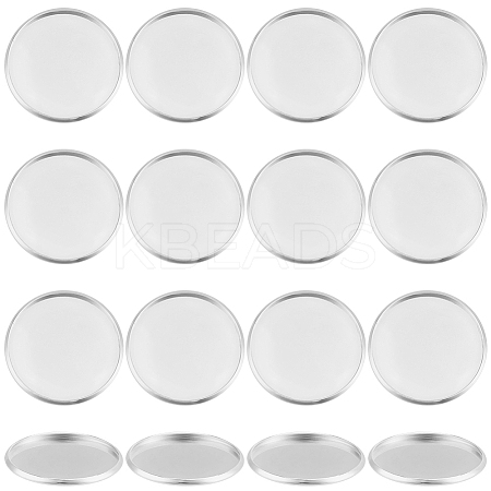 60Pcs 304 Stainless Steel Plain Edge Bezel Cups STAS-SC0009-12-1