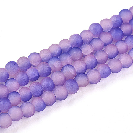 Crackle Glass Beads Strands GLAA-N009-4mm-08-1