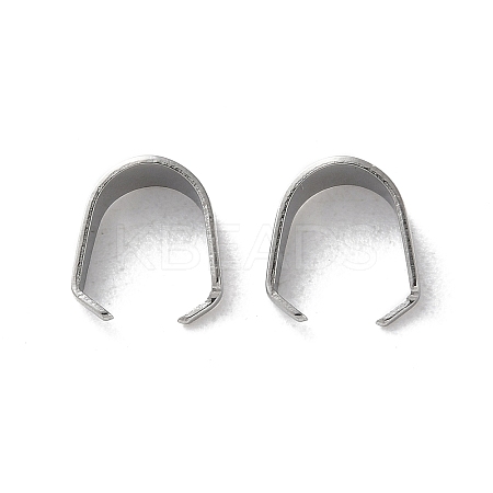 304 Stainless Steel Snap on Bails STAS-V007-02C-P-1