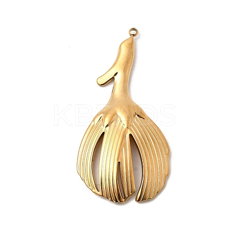 304 Stainless Steel Pendants STAS-B120-04G-03-1