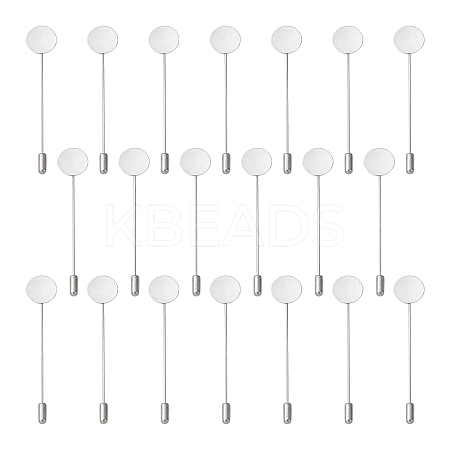 Tarnish Resistant 304 Stainless Steel Brooch Findings LS-X-STAS-S066-01-1