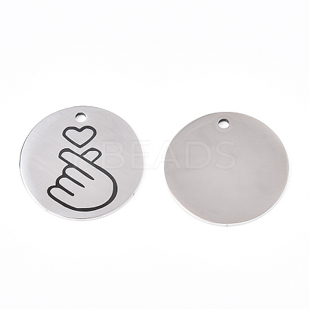 Non-Tarnish 201 Stainless Steel Pendants LS-STAS-T064-38P-29-1