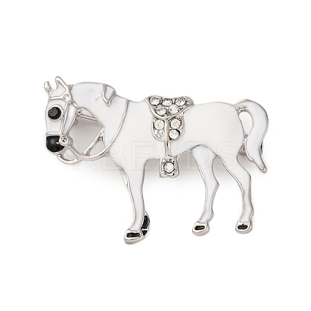 Zinc Alloy Crystal Rhinestone Brooch LS-JEWB-U010-04P-03-1