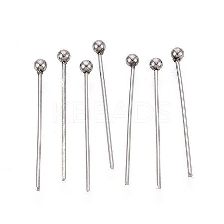 304 Stainless Steel Head Pins STAS-T065-20mm-20P-1