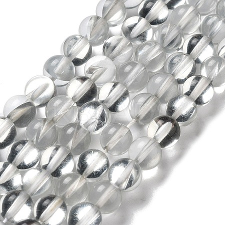 Synthetic Moonstone Beads Strands G-P528-J02-09-1