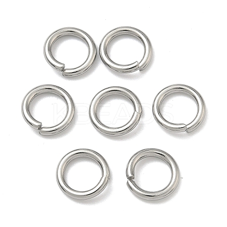 Tarnish Resistant 304 Stainless Steel Open Jump Rings X-STAS-E067-09-8mm-1
