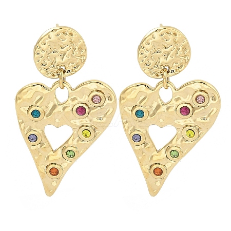 PVD Vacuum Plating 304 Stainless Steel Stud Earrings for Women EJEW-C120-14G-1