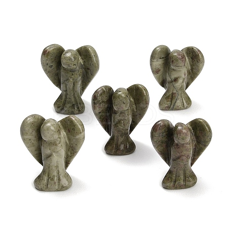 Natural Unakite Gemstone Carved Angle Figurines GG-CBA8396-A13-1