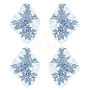 Flower Shape Polyester Embroidery Sew on Flower Appliques LS-DIY-WH20032-60B-1