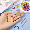 110Pcs 11 Colors Spray Paint Iron Curb Chain Extender IFIN-TA0001-63-6