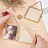 Hanging Pressed Flower Alloy Photo Frames ODIS-WH0002-71G-3