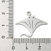 Non-Tarnish 304 Stainless Steel Pendants STAS-B056-10P-03-3