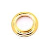 Brass European Clasps & Cores LS-KK-WH0034-72G-2