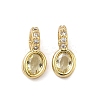 Brass Micro Pave Cubic Zirconia Charms KK-Q039-04A-G-1
