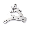 Christmas Theme Anti-Tarnish 304 Stainless Steel Pendants STAS-R003-04P-06-1
