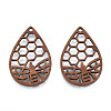 Natural Walnut Wood Pendants WOOD-N011-012-3