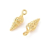 SHEGRACE Brass Shell Shape Charms XGR0170G-107G-2