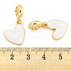 Rack Plating Alloy Enamel Heart European Dangle Charms FIND-B034-20G-06-3