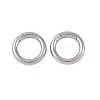 Non-Tarnish 304 Stainless Steel Spring Rings Clasp STAS-B061-01P-1