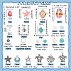 DIY Ocean Theme Jewelry Making Finding Kit DIY-PH0022-48-2