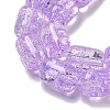 Transparent Crackle Glass Beads Strands GLAA-NH0001-04F-3