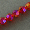 Electroplate Glass Beads Strands EGLA-R016-6mm-10-2
