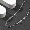 Brass Figaro Chains Necklaces for Women NJEW-D302-29P-2
