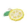 Glass Seed Beaded Lemon Pendants PALLOY-MZ00814-01-3
